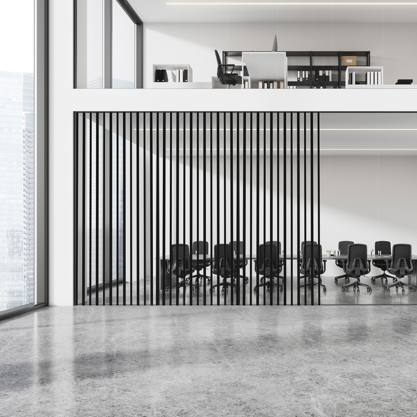 משרביה למשרד בצבע שחור